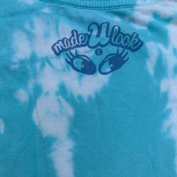 NWT reverse tie dye blue s/s be free butterfly tee - Picture 11 of 16